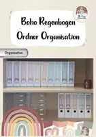 Vorschau - Poster - BOHO Regenbogen - Ordnerfronten und Ordnerrücken - Deckblatt