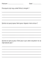 Aperçu - Autre type de ressources - Fiche A5 comportement - Page de couverture
