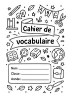Aperçu - Autre type de ressources - Cahier de vocabulaire CP - Page de couverture
