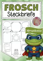Vorschau - Arbeitsblätter - Froschklasse Steckbriefe zum Kennenlernen - Deckblatt