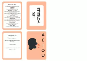 Aperçu - Jeux - JEU LES VOYELLES - Page de couverture