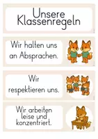 Vorschau - Präsentationen/Tafelbilder - Klassenregeln für eine Fuchsklasse - Seite 1
