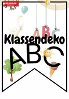 Vorschau - Fördermaterial/Inklusion - ABC Wimpelkette Klassendeko - Seite 1