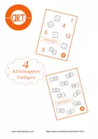 Vorschau - Arbeitsblätter - 4 Klettmappenvorlagen - Würfelzahlen - Deckblatt