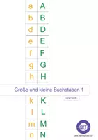 Vorschau - Arbeitsblätter - 2 Klettmappenvorlagen - Große und Kleine Buchstaben - Deckblatt