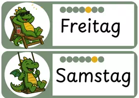 Vorschau - Präsentationen/Tafelbilder - Wochentage Momo und neutral - Seite 3