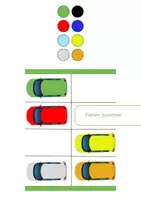 Vorschau - Arbeitsblätter - Klettmappenvorlage - Farben zuordnen Autos A5 - Deckblatt