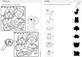 Vorschau - Arbeitsblätter - Otterklasse Einschulung | Miniheft Rätsel - Seite 3