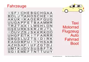 Vorschau - Arbeitsblätter - Buchstabensalat (Suchsel) zu verschiedenen Themen - Seite 1