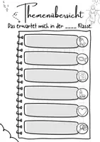 Vorschau - Arbeitsblätter - Themenüberblick Religion – Vorlagen für Schülerheft, Schnellhefter & Portfolio - Seite 1