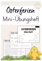Vorschau - Arbeitsblätter - Ferienheft: Ostern (1. Klasse) - Übungsheft - Deckblatt