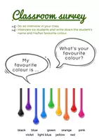 Voorbeeld - Classroom survey: "What's your favourite colour?" - Voorblad
