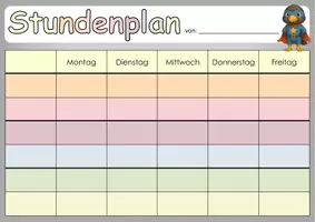 Vorschau - Anderer Materialtyp - Rabenklasse Tagestransparenz und Stundenplan - Seite 3