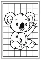 Vorschau - Mal- und Bastelvorlagen - Koalaklasse Ausmalbilder - Klassentier Koala - Seite 1