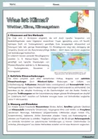 Vorschau - Arbeitsblätter - Was ist Klima? Wetter, Klima, Klimasystem - Ausführliche Erklärung mit Aufgaben und Lösungen - Seite 2