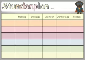 Vorschau - Anderer Materialtyp - Labradorklasse Tagestransparenz und Stundenplan - Seite 1