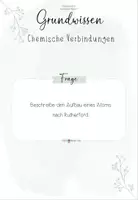 Vorschau - Merkblätter - Chemische Verbindungen - Salze und Metalle | Chemie 8 | Grundwissenskarten - Seite 1