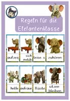 Vorschau - Poster - Regeln Elefantenklasse #Klassentier - Deckblatt
