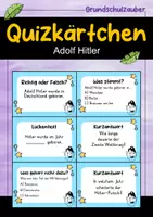 Vorschau - Quiz - Adolf Hitler Quizkarten - 24 Quizkärtchen | Quiz | Berühmte Persönlichkeiten - Deckblatt