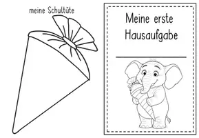 Vorschau - Arbeitsblätter - erste Hausaufgabe Elefantenklasse #Klassentier - Seite 3
