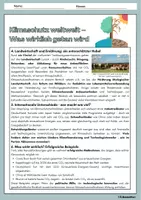 Vorschau - Arbeitsblätter - Was wird gegen den Klimawandel getan? - Ausführliche Erklärung mit Aufgaben und Lösungen - Seite 2