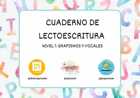 Vista previa - Refuerzo / NEE / Materiales de apoyo - CUADERNO LECTOESCRITURA NIVEL 1: GRAFISMO Y VOCALES - página 1