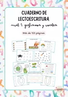 Vista previa - Refuerzo / NEE / Materiales de apoyo - CUADERNO LECTOESCRITURA NIVEL 1: GRAFISMO Y VOCALES - Portada
