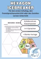 Vorschau - Arbeitsblätter - Hexagon Icebreaker - Kollaboratives Klassenposter - Deckblatt