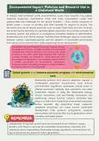 Vorschau - Arbeitsblätter - Pollution & Resource Use in Globalization - Seite 1