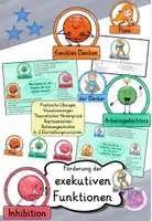 Vorschau - Mal- und Bastelvorlagen - Förderung der exekutiven Funktionen - Deckblatt