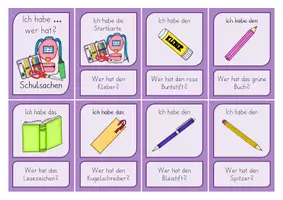 Vorschau - Spiele - Materialpaket SCHULSACHEN | Leseübungen - Seite 3