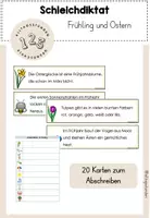 Vorschau - Arbeitsblätter - Schleichdiktat / Laufdiktat zum Frühling - Deckblatt