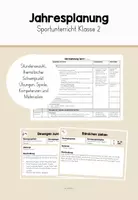 Vorschau - Anderer Materialtyp - Jahresplanung Sport Klasse 2 - Deckblatt