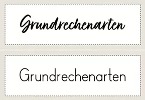 Vorschau - Poster - Grundrechenarten / Rechenoperationen - Plakate Fachbegriffe Matheunterricht Grundschule - Seite 1