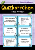 Vorschau - Arbeitsblätter - Isaac Newton MEGABUNDLE Materialpaket - Wissenskartei, Lückentext, Steckbrief, Suchsel, Quizkarten - Seite 1
