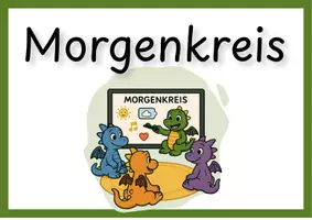 Vorschau - Präsentationen/Tafelbilder - Morgenkreis Wortkarten kurz & lang - Seite 1