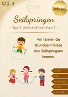 Vorschau - Stundenentwürfe - Sport Unterrichtsentwurf: Seilspringen - Deckblatt