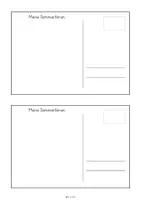 Vorschau - Arbeitsblätter - Schreibanlass nach den Sommerferien - Postkarte - Seite 2