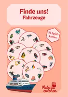 Vorschau - Stationenlernen - Finde uns! Fahrzeuge & Mobilität (Finde den Zwilling!) - Deckblatt