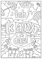 Vorschau - Mal- und Bastelvorlagen - Ich kann das! – Mut-Poster / Mutmacher / Growth Mindset - Seite 2