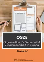 Vorschau - Arbeitsblätter - OSZE - Steckbrief - Deckblatt