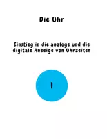 Vorschau - Mal- und Bastelvorlagen - Die Uhrzeit lernen / Umfangreiches Lernheft - Seite 1