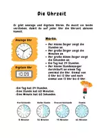 Vorschau - Mal- und Bastelvorlagen - Die Uhrzeit lernen / Umfangreiches Lernheft - Seite 2