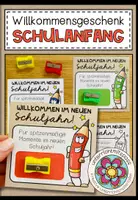 Vorschau - Mal- und Bastelvorlagen - Willkommensgruß / Willkommensgeschenk für den Schulanfang (für Spitzer) - Deckblatt