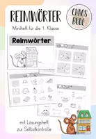 Vorschau - Arbeitsblätter - Reimwörter - Miniheft für die 1. Klasse - Deckblatt