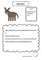 Vorschau - Mal- und Bastelvorlagen - Einstieg in den Kunstunterricht: "E" wie Esel - Seite 2