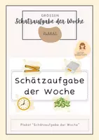 Vorschau - Poster - Schätzaufgabe der Woche (Plakat für das Klassenzimmer) - Deckblatt