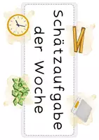 Vorschau - Poster - Schätzaufgabe der Woche (Plakat für das Klassenzimmer) - Seite 1