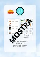 Vista previa - Hojas de trabajo - LECTURA DE FRASES AMB LA FORMA VERBAL HI HA. MOSTRA GRATIS - Portada