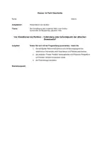 Vorschau - Arbeitsblätter - Klausur Geschichte – Demokratieentwicklung in Athen von Kleisthenes bis Perikles (Quelleninterpretation Thukydides & Plutarch) - Deckblatt